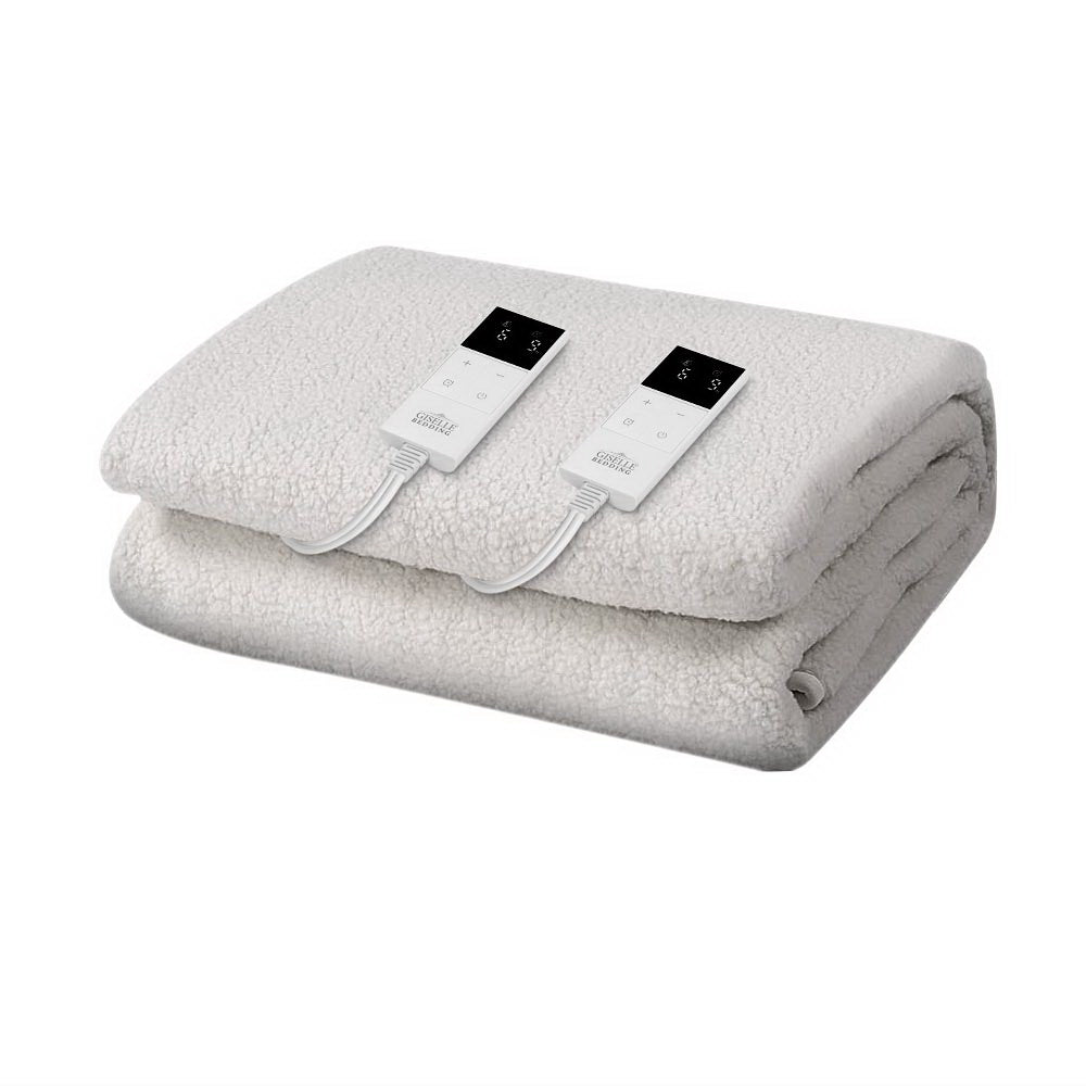 Giselle Bedding Queen Size Electric Blanket Fleece - NuSea